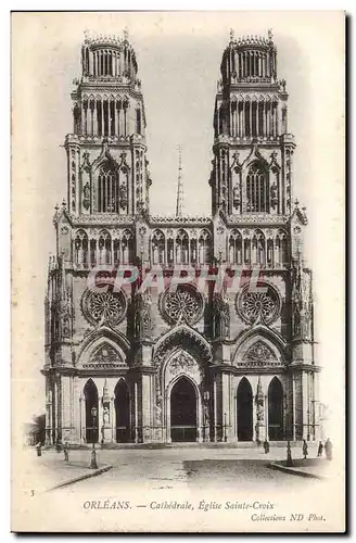 Orleans Cartes postales CAthedrale Eglise Sainte CRoix