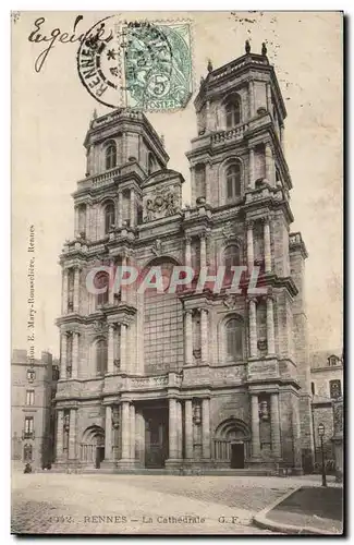 Rennes Cartes postales La cathedrale