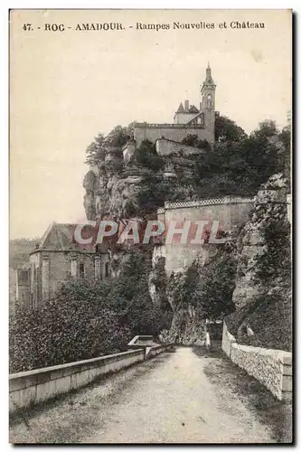 Roc Amadour Cartes postales Rampes nouvelles du chateau