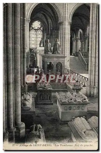 Cartes postales Abbaye de Saint Denis Les tombeaux