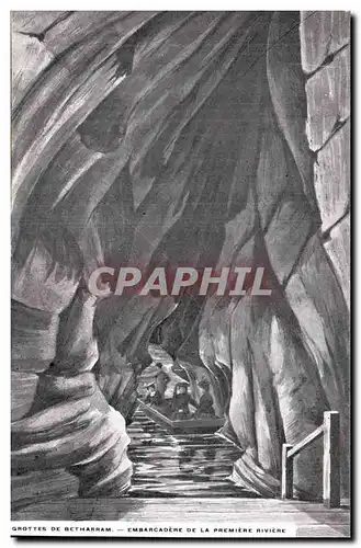 Grottes de Betharram - Embarcadere de la premiere Riviere - Cartes postales