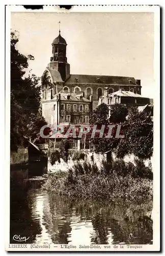 Lisieux Cartes postales Eglise Saint desir Vue de Touques