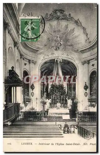 Lisieux Ansichtskarte AK Interieur de l&#39eglise Saint desir