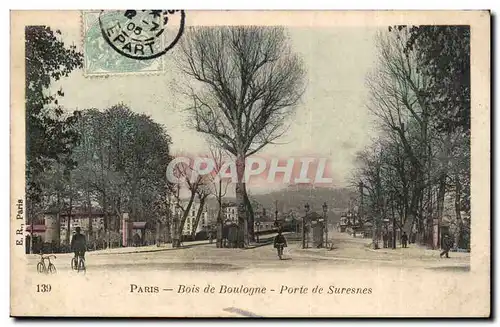 Paris Cartes postales Bois de Boulogne Porte de Suresnes