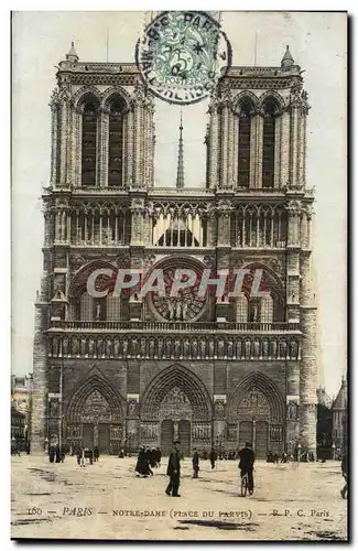 Paris Cartes postales Notre Dame (place du parvis)