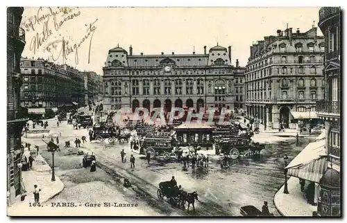 Paris Cartes postales Gare St lazare