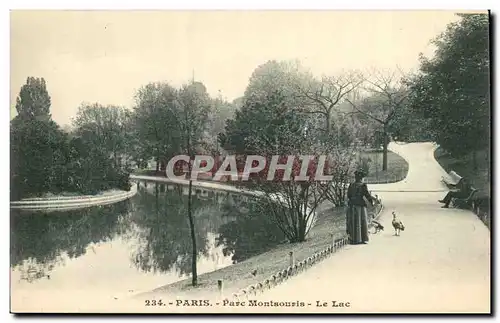 Paris Cartes postales Parc Montsouris Le lac