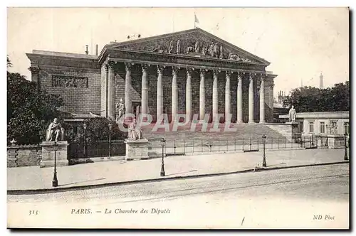 Paris Cartes postales La chambre des deputes