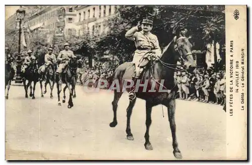 Paris Ansichtskarte AK Defiles de la victoire a Paris 14 juillet 1919 Le defile General Mangin