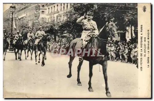 Paris Cartes postales Defiles de la victoire a Paris 14 juillet 1919 Le defile General Mangin