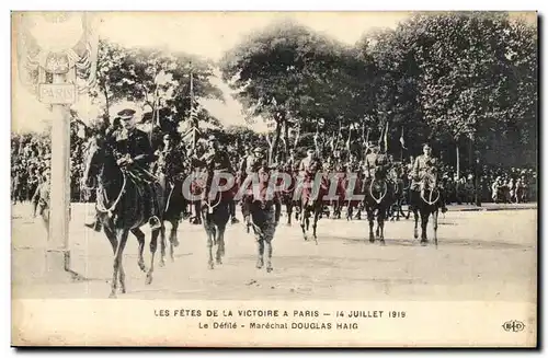 Paris Ansichtskarte AK Defiles de la victoire a Paris 14 juillet 1919 Le defile Marechal Douglais Haig