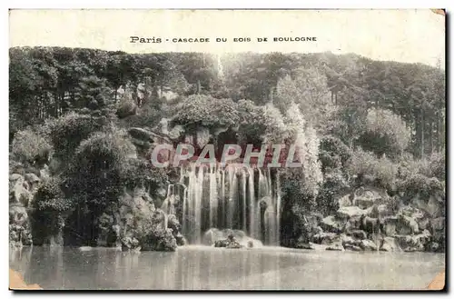 Paris Ansichtskarte AK Cascade du Bois de Boulogne