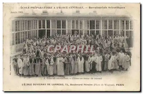 Paris Cartes postales Ecole preparatoire a l'ecole centrale Baccalaureats scientifiques Ecole Duvigneau de La