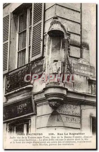 Paris Cartes postales Rue Le Regrattier