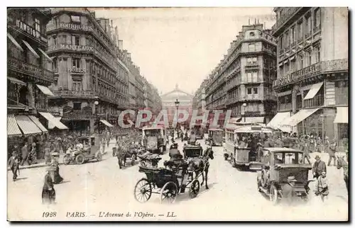 Paris Cartes postales Avenue de l'opera