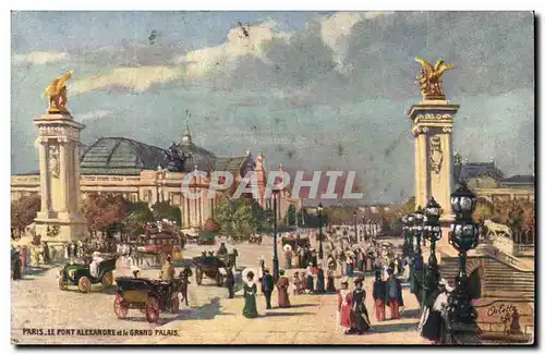 Paris Ansichtskarte AK Le pont Alexandre III et le grand palais