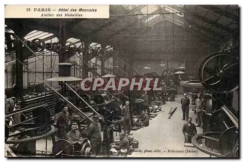 Paris Cartes postales Hotel des monnaies Atelier des medailles