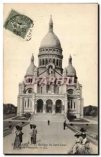 Paris Cartes postales Basilique du Sacre Coeur Facade principale