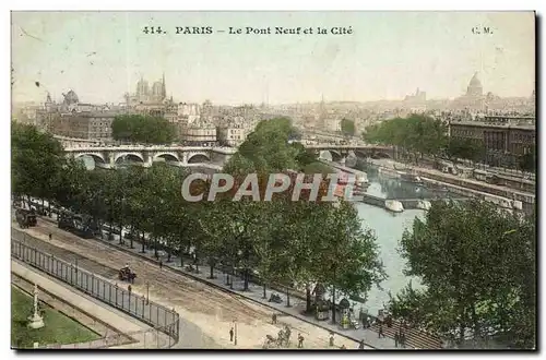 Paris Ansichtskarte AK Le pont neuf et la cite