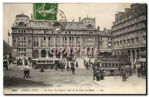 Paris Ansichtskarte AK La gare St Lazare cote de la Cour de Rome