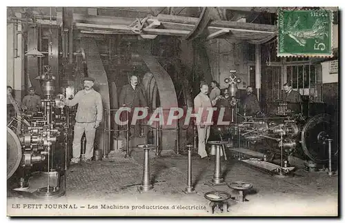 Paris Ansichtskarte AK Le Petit Journal Les machines productrices d&#39electricite TOP (journal presse media)