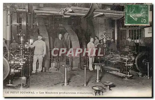 Paris Cartes postales Le Petit Journal Les machines productrices d&#39electricite TOP (journal presse media)