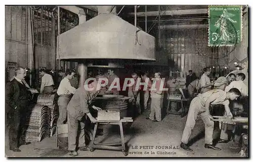 Paris Cartes postales Le Petit Journal Service de la clicherie TOP (journal presse media)