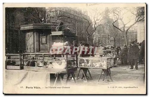 Paris Cartes postales Le marche aux oiseaux TOP