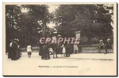Paris Vecu Cartes postales Au jardin d'acclimatation (camel chameau) TOP