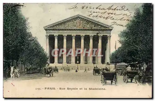 Paris Cartes postales Rue Royale et la colonnade