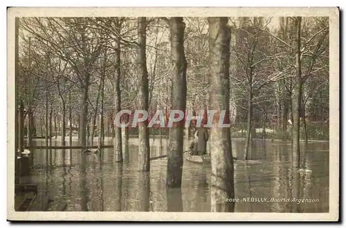 Neuilly Ansichtskarte AK Boulevard Argenson Inondations Janvier 1910