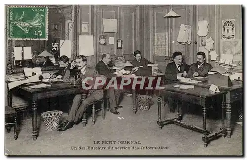 Paris Cartes postales Le Petit Journal Un des bureaux du services informations (presse media) TOP