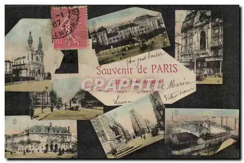 Paris Ansichtskarte AK Souvenir 13eme