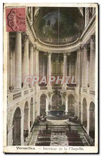 Versailles Cartes postales Interieur de la chapelle