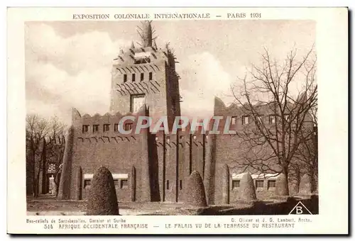 Paris Ansichtskarte AK Exposition coloniale internationale Paris 1931 Afrique occidentale Palais vu de la terrass