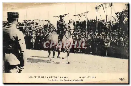 Paris Ansichtskarte AK Les fetes de la victoire 14 juillet 1919 Le defile Le general Gouraud