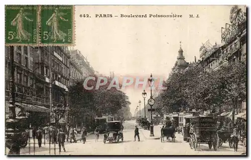 Paris Ansichtskarte AK Boulevard Poissonniere