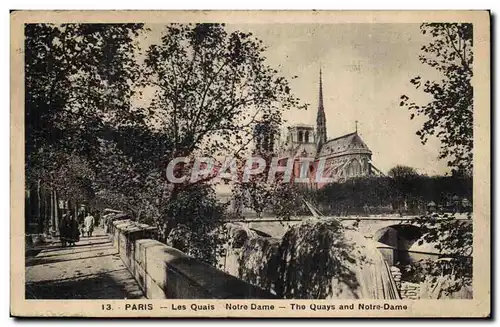 Paris Cartes postales Les quais Notre DAme