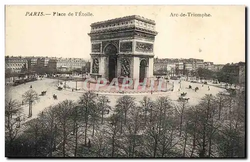 Paris Cartes postales Arc de triomphe