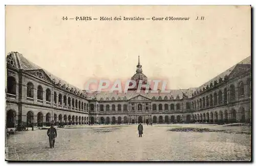 Paris Ansichtskarte AK Hotel des Invalides Cour d&#39honneur