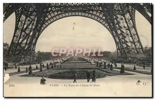 Paris Ansichtskarte AK Le parc du champ de Mars