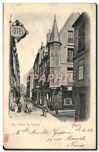 Paris Ansichtskarte AK Rue vieille du temple