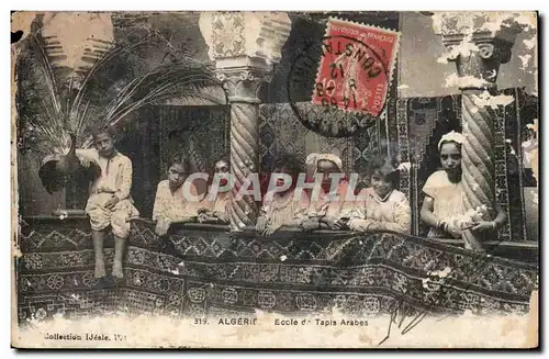 Algerie Cartes postales Scenes et types Ecole de tapis arabes