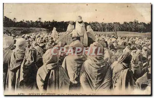 Algerie Cartes postales Scenes et types La lecture du Coran