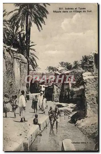 Algerie Cartes postales Scenes et types Segula dans un village du Sud (enfants)