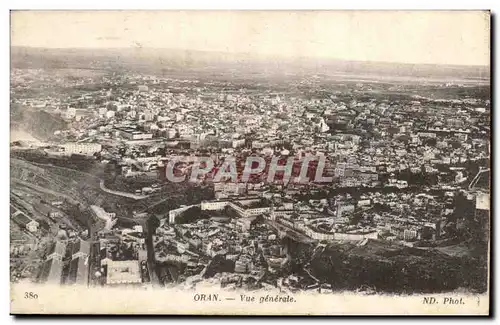 Algerie Oran Cartes postales Vue generale