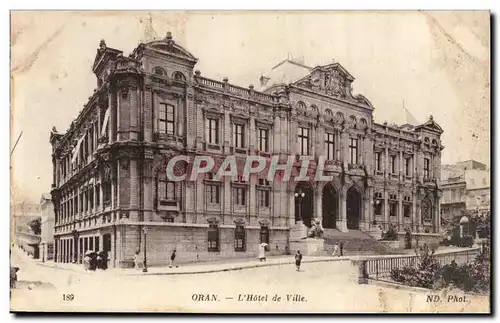 Algerie Oran Cartes postales Hotel de ville