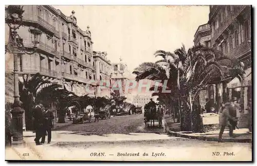 Algerie Oran Cartes postales Boulevard du lycee