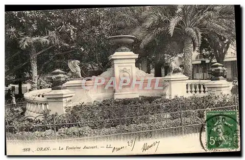 Algerie Oran Ansichtskarte AK La fontaine Aucourt