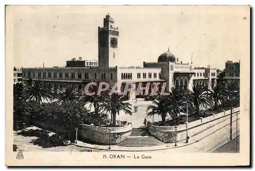 Algerie Oran Cartes postales La gare